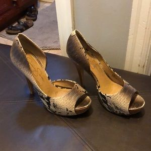 Jessica Simpson Snake Skin Heels